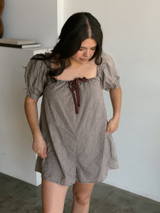 Trophy Gingham Romper