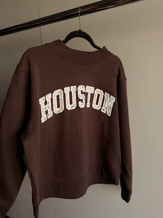 Houston Paisley Mockneck