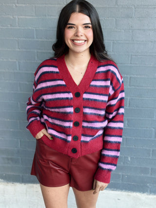 Anie Cardigan Rouge