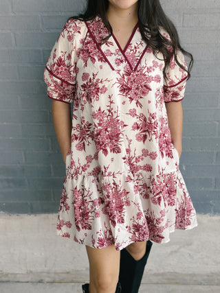 Washburn Dress Burgundy