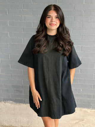 Harlow Mini Dress Anthracite