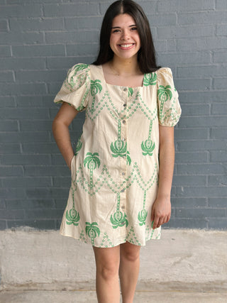Cactus Flower Dress