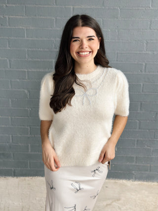 Songbird Pearl Trim Sweater