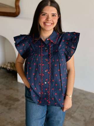 Mulberry Morning Top