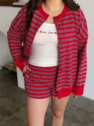 Score Button Down Jacket