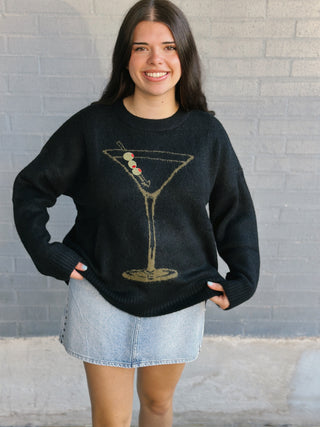 Settle In Dirty Martini Sweater