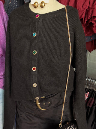 Maggie Noir Cardigan