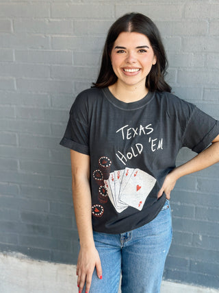 Texas Hold 'Em Tee Vin Black