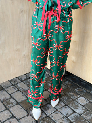 Christmas Bow Pajamas