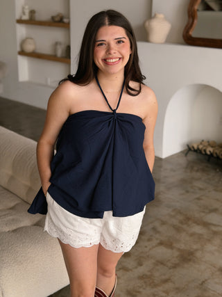 Butter Dish Halter Navy
