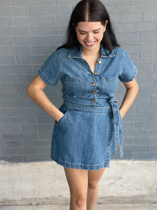 Hazy Blue Stateside Romper