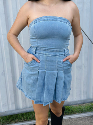 Fair Catch Denim Mini
