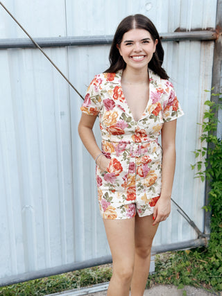 Hilliside Floral Outlaw Romper