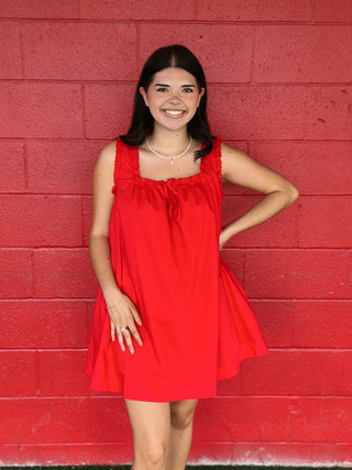 Painted Lady Dress Red