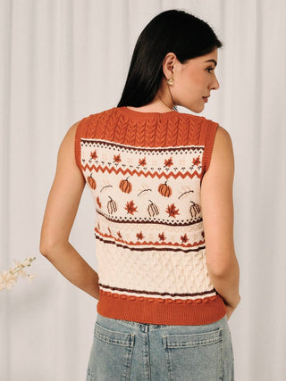 Pumpkin Play Sweater Vest