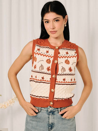 Pumpkin Play Sweater Vest