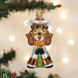 Texas Bevo Longhorn Ornament